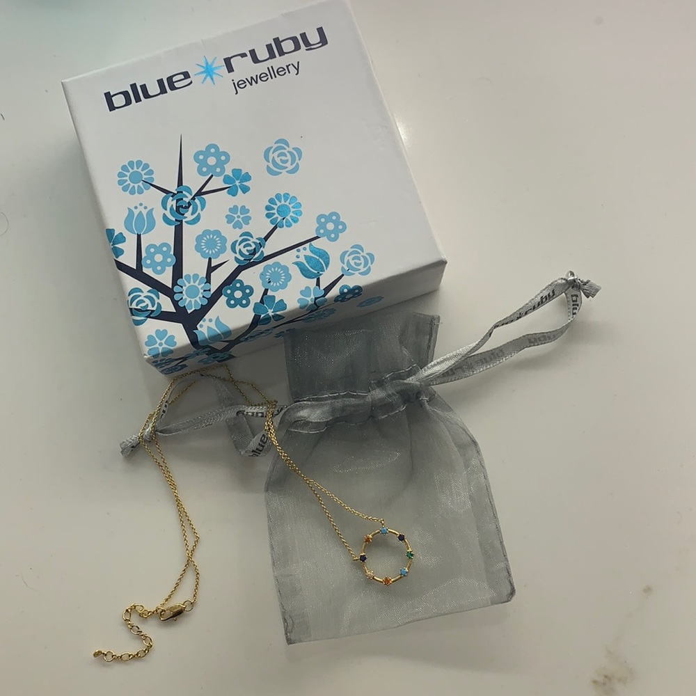Blue Ruby Necklace